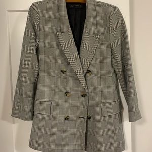 Zara plaid blazer